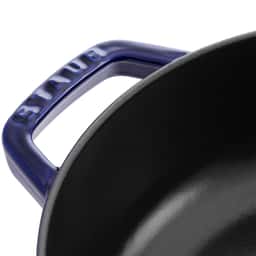 STAUB | SPECIALITIES - Wok mit Glasdeckel - Ø 300mm - Gusseisen - Dunkelblau