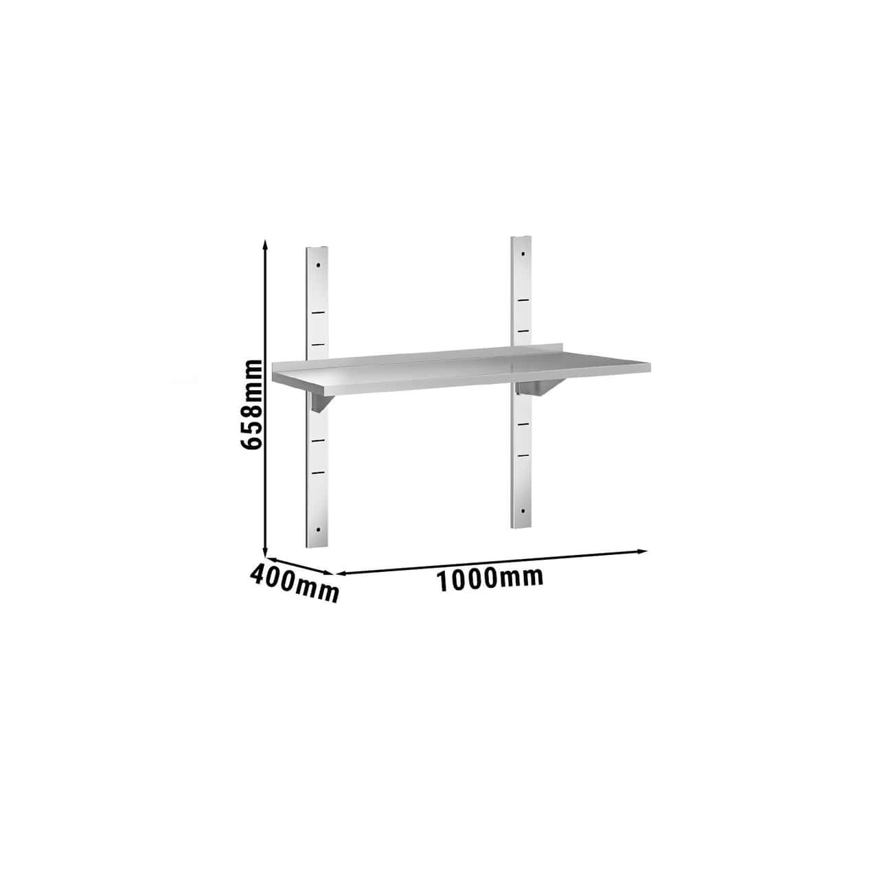 Wandborde PREMIUM - 1000x400mm - mit 1 Etage