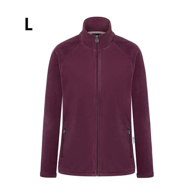 KARLOWSKY | Damen Workwear Fleecejacke Warm-Up - Aubergine - Größe: L