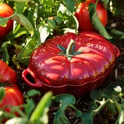 STAUB | CERAMIQUE - Cocotte - Form Tomate- Ø 160mm - Keramik - Kirsch-Rot