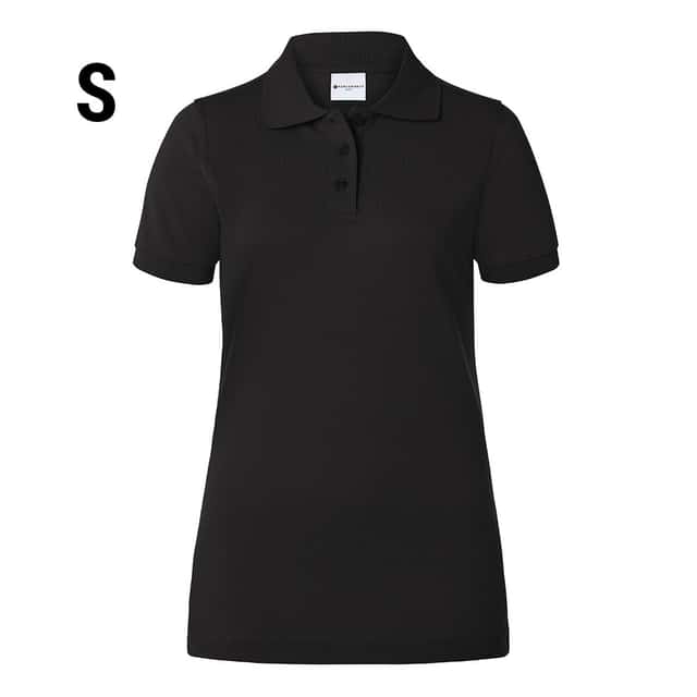 KARLOWSKY | Damen Workwear Poloshirt Basic - Schwarz - Größe: S