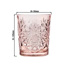 (12 Stück) Allzweck Trinkglas - HOBSTAR - 350 ml - Rose