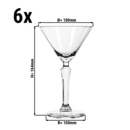 (6 Kusů) Sklenice na Martini - SPKSY - 190 ml - transparentní