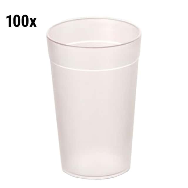 (100 Stück) Polycarbonat Milchglas - 200 ml