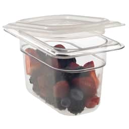 (6 kusů) CAMBRO | CAMWEAR® - polypropylenový GN kryt 1/9 - vzduchotěsný - mléčný