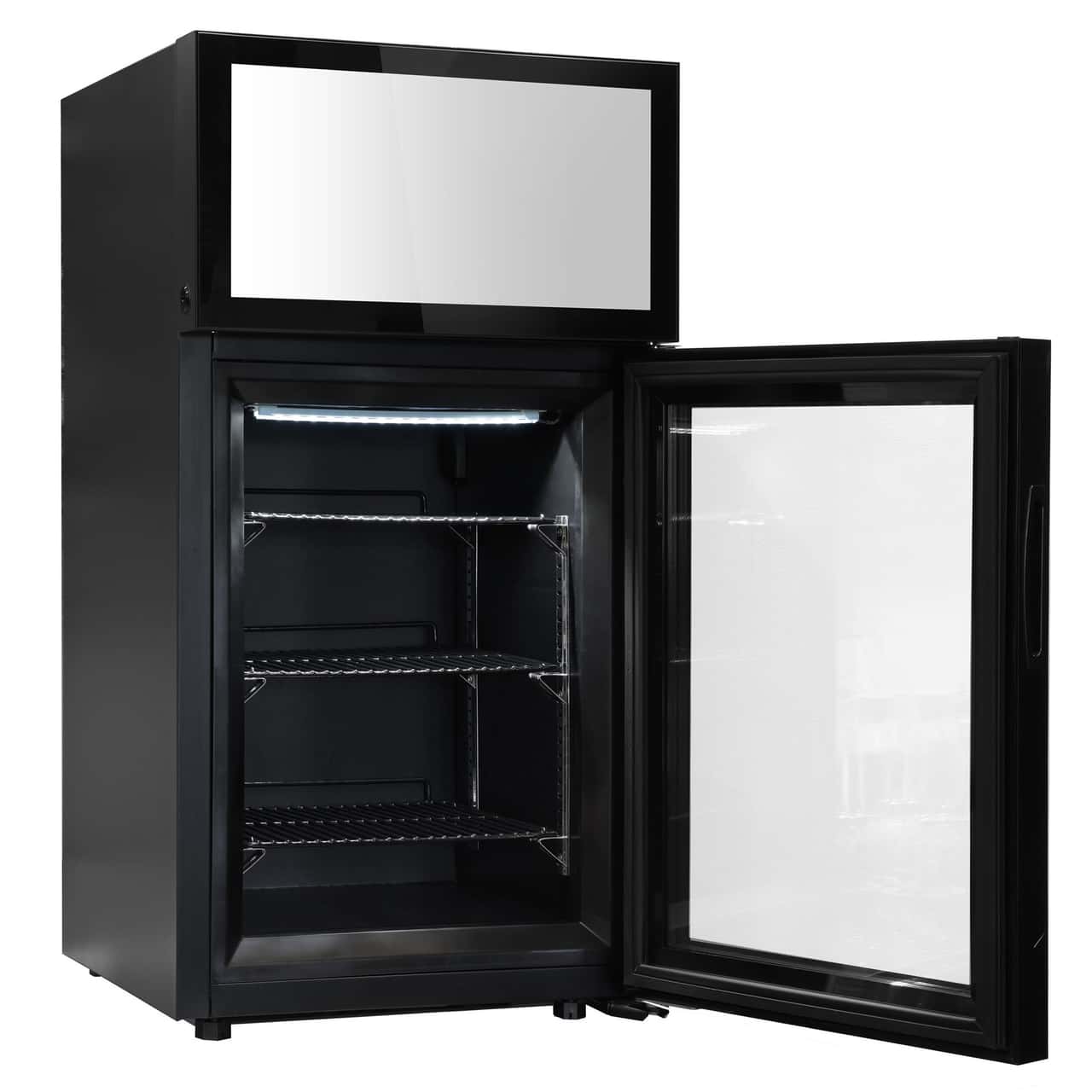 Minibar-Tiefkühlschrank - 460mm - 1 Glastür & Werbedisplay