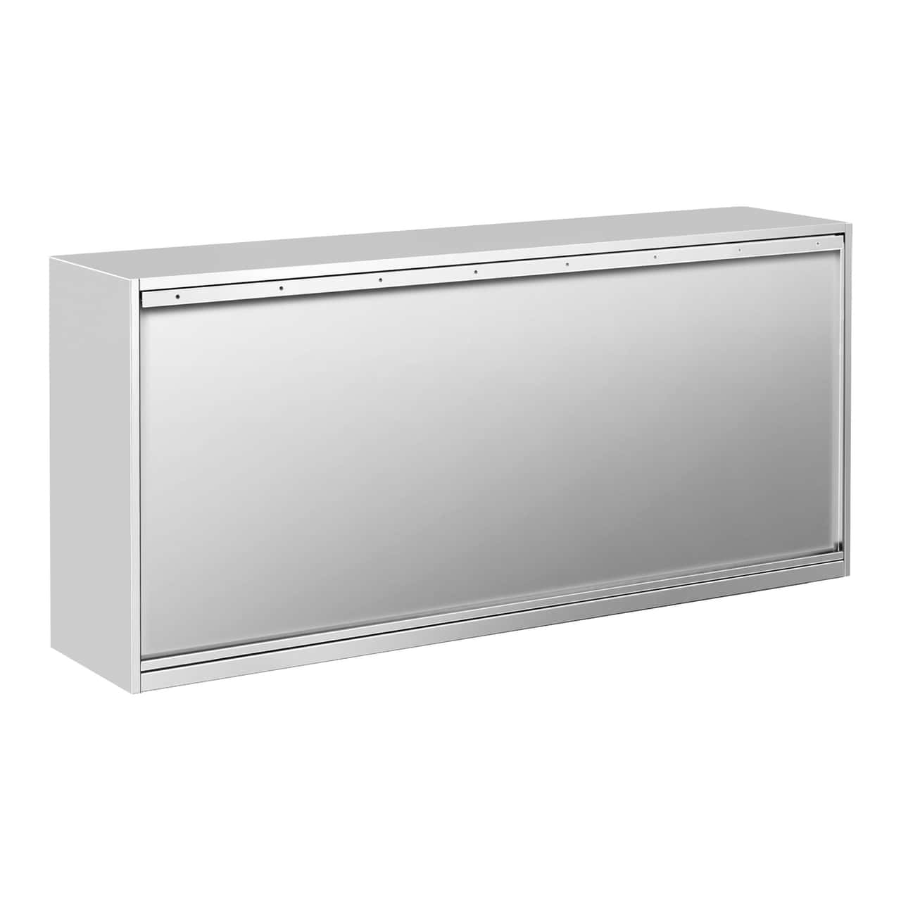 Edelstahl Wandhängeschrank PREMIUM - 1800x400mm - mit Schiebetür - 800mm hoch