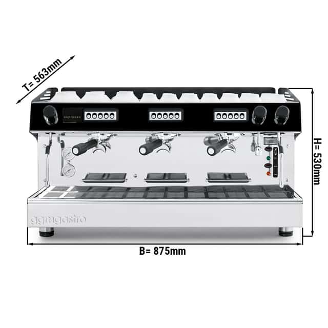 Siebträgermaschine - 3 Gruppig - inkl. Preinfusiuonssystem