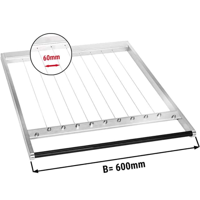 Rahmen für doppel Pralinenschneider - Drahtabstand: 60 mm