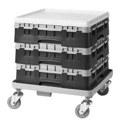 CAMBRO | CAMRACK® - Koš na sklo 1/1 s 1 nástavcem - 500x500mm - 25 přihrádek - černý