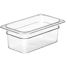 (6 Stück) CAMBRO | CAMWEAR® -  Polycarbonat GN-Behälter 1/4 - Clear - Tiefe 100 mm