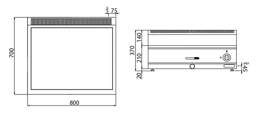 Bain Marie - 2x GN 1/1 nebo 4x GN 1/2