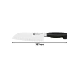 ZWILLING | VIER STERNE - Santoku s výbrusem - 180mm