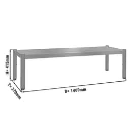 Aufsatzbord ECO - 1415x370mm - mit 1 Etage - - Höhe: 415mm