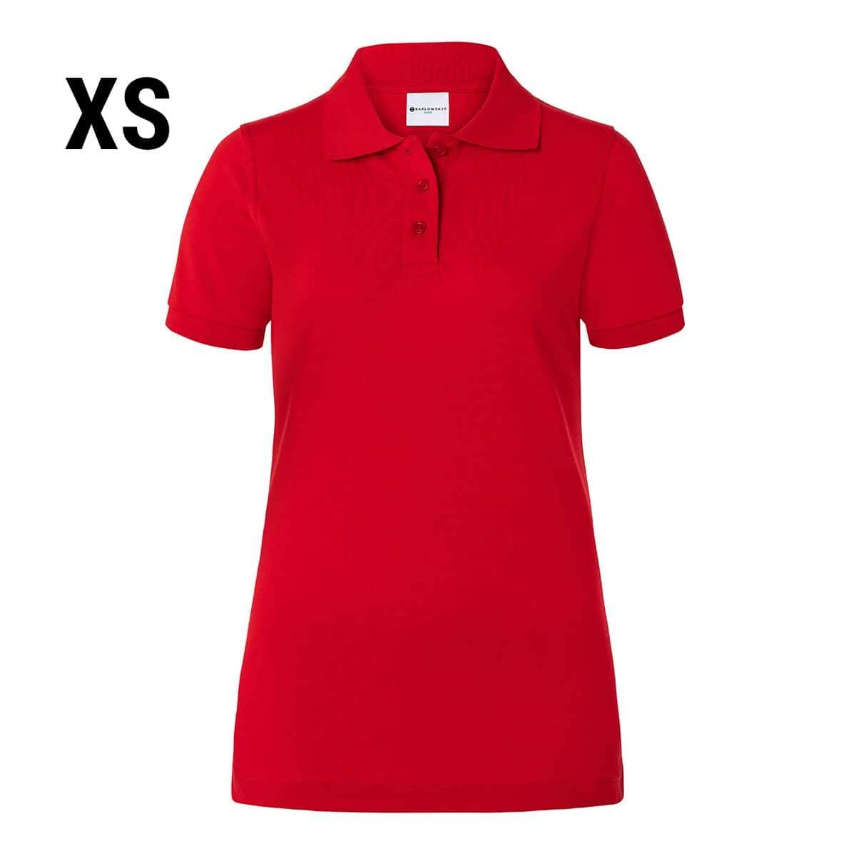 KARLOWSKY | Damen Workwear Poloshirt Basic - Rot - Größe: XS