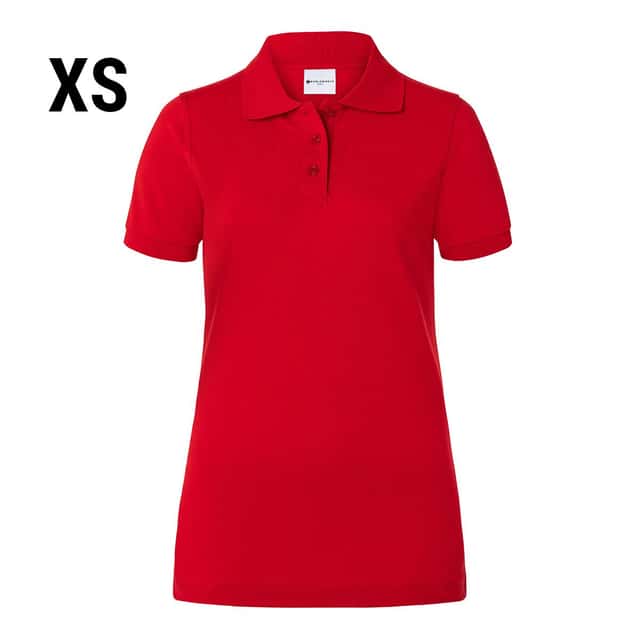 KARLOWSKY | Damen Workwear Poloshirt Basic - Rot - Größe: XS