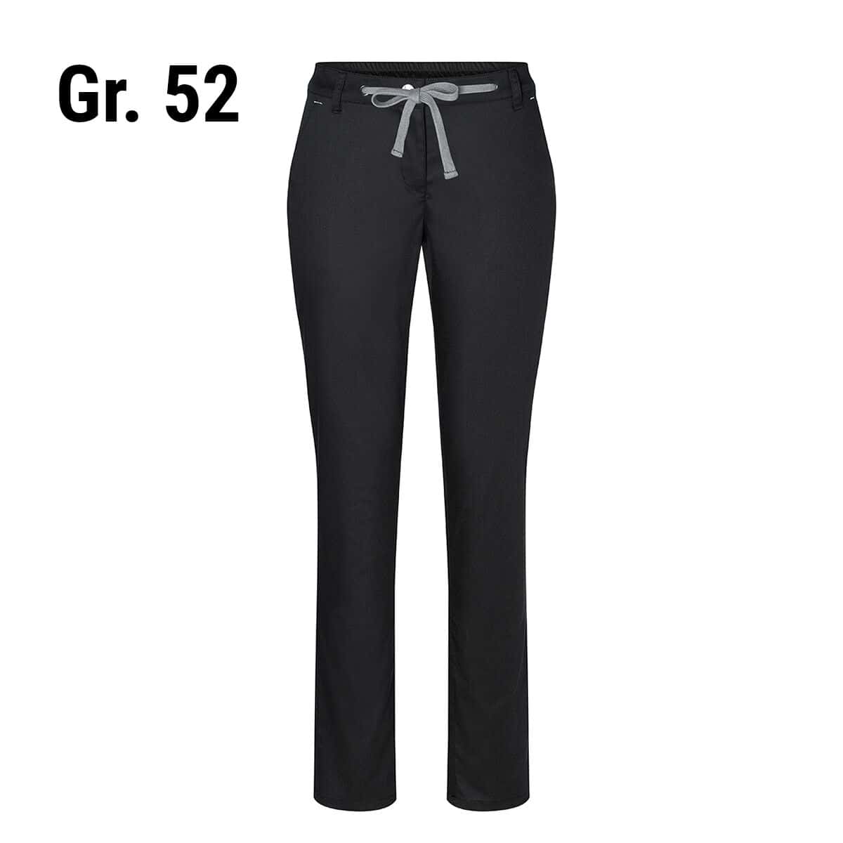 KARLOWSKY | Damen Chinohose Modern-Stretch - Schwarz - Größe: 52