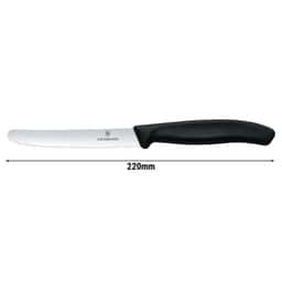 VICTORINOX | SWISS CLASSIC-  Tomaten & Tafelmesser mit Wellenschliff - Klinge: 110mm - 6tlg