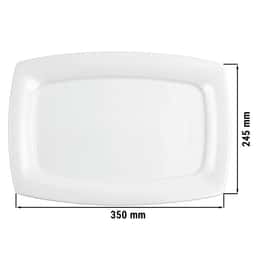 (6 pieces) Seltmann Weiden - Gourmet plate ECKIG - 355 x 245 mm