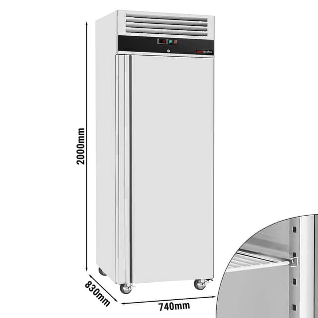 Kühlschrank Edelstahl ECO - GN 2/1 - 700 Liter - mit 1 Tür