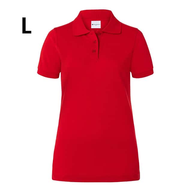 KARLOWSKY | Damen Workwear Poloshirt Basic - Rot - Größe: L