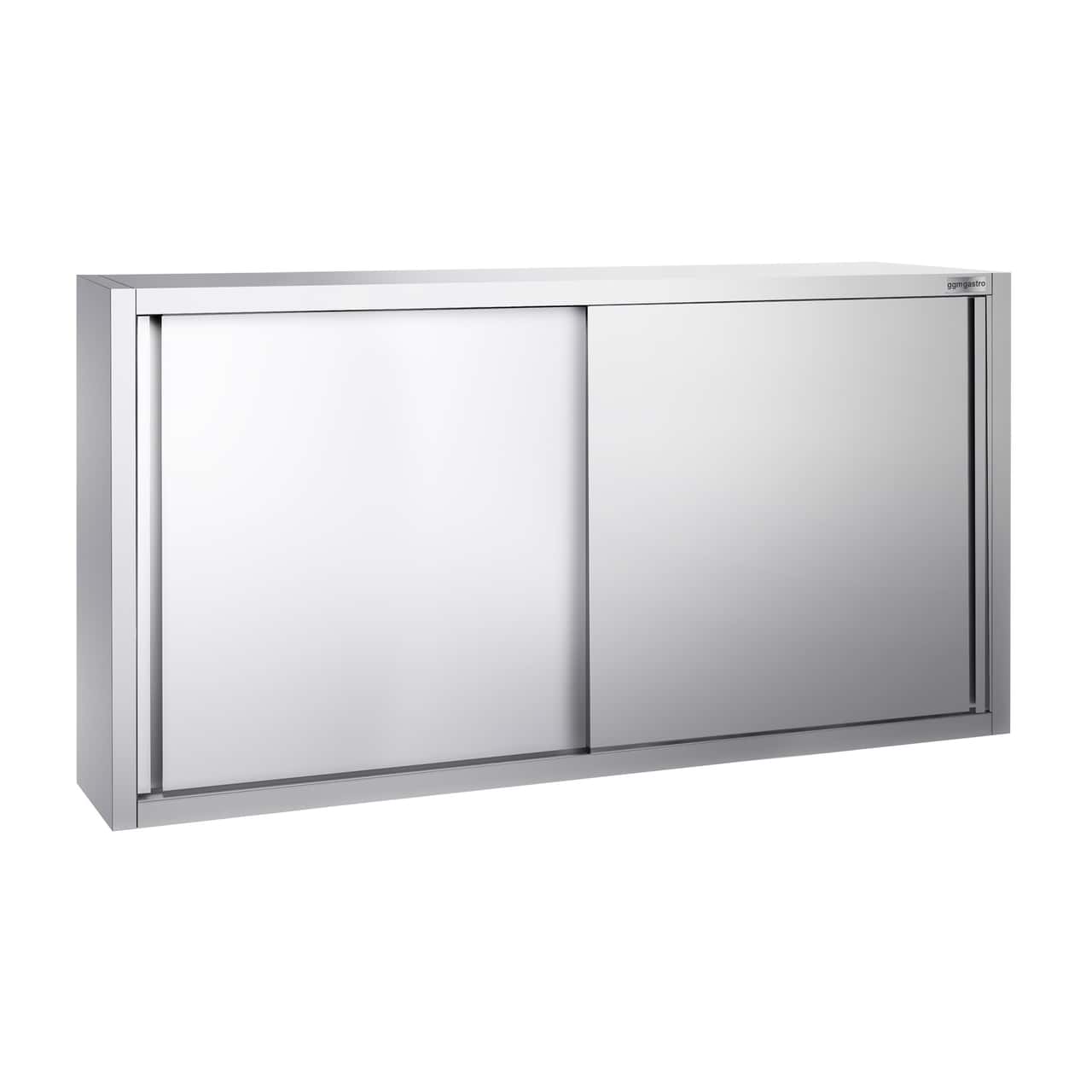 Edelstahl Wandhängeschrank PREMIUM - 1800x400mm - mit Schiebetür - 1000mm hoch