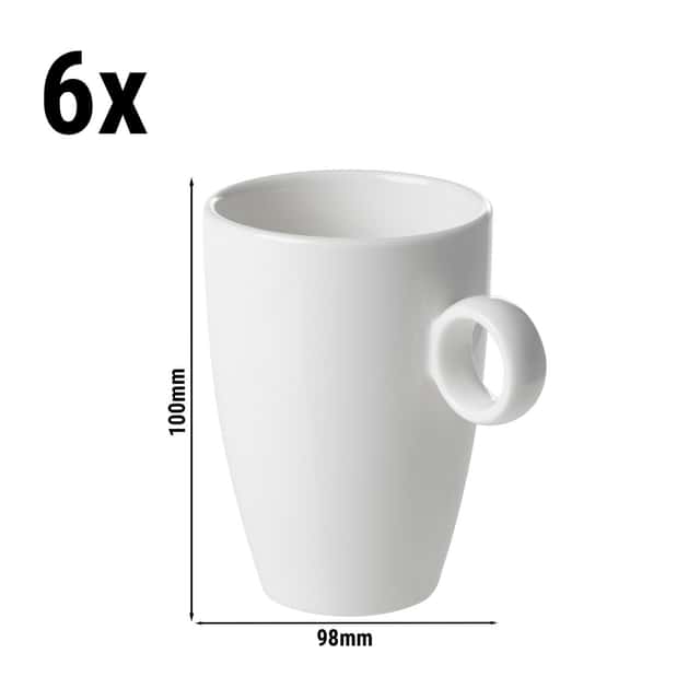 (6 Stück) BART - Kaffeetasse - 230ml - Elfenbein