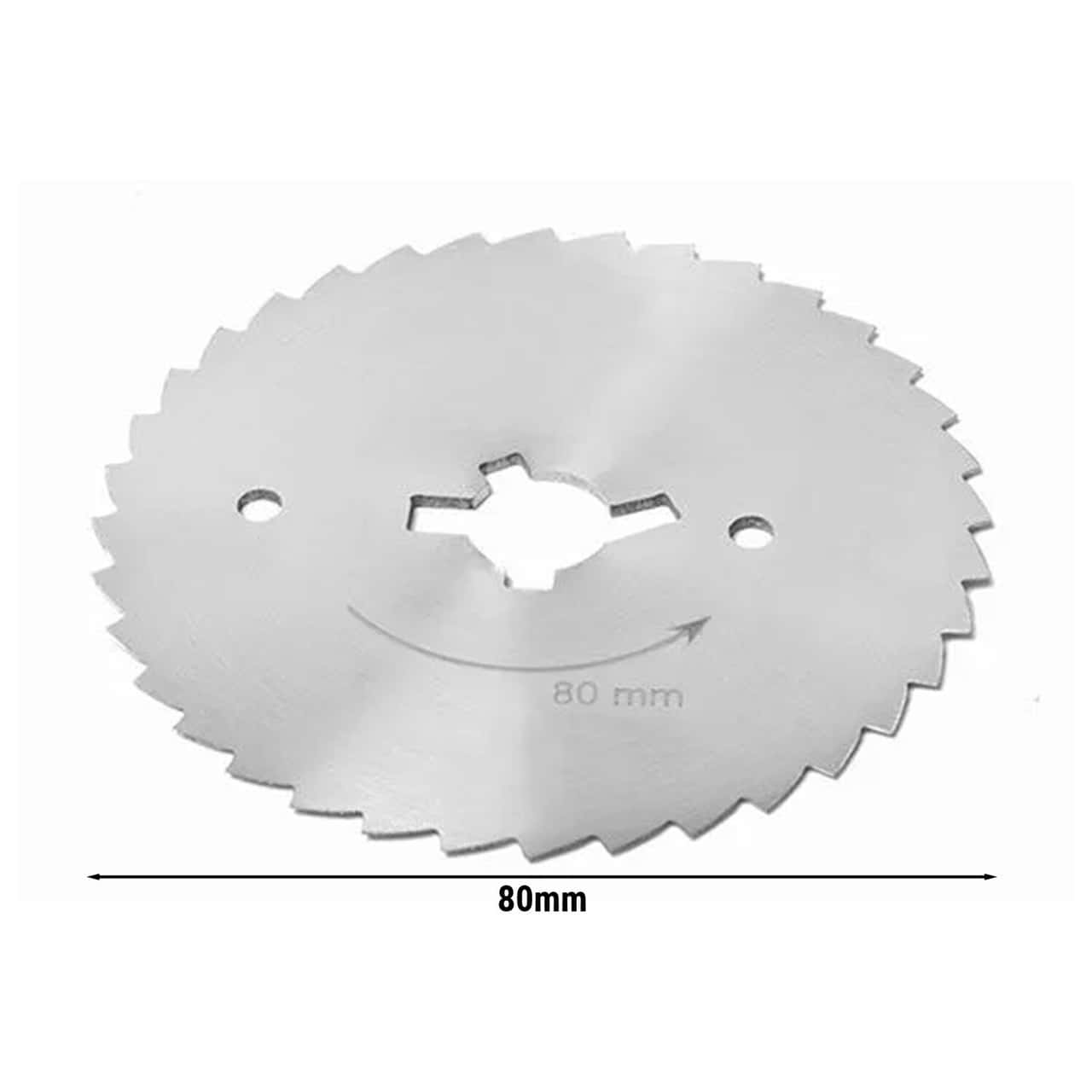 Rundes Schneidemesser - Ø 80 mm - gezahnt - für Dönerschneider