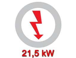 Elektroherd - 14 kW - 4 Platten Eckig - inkl. Elektroofen Statisch - 7,5 kW