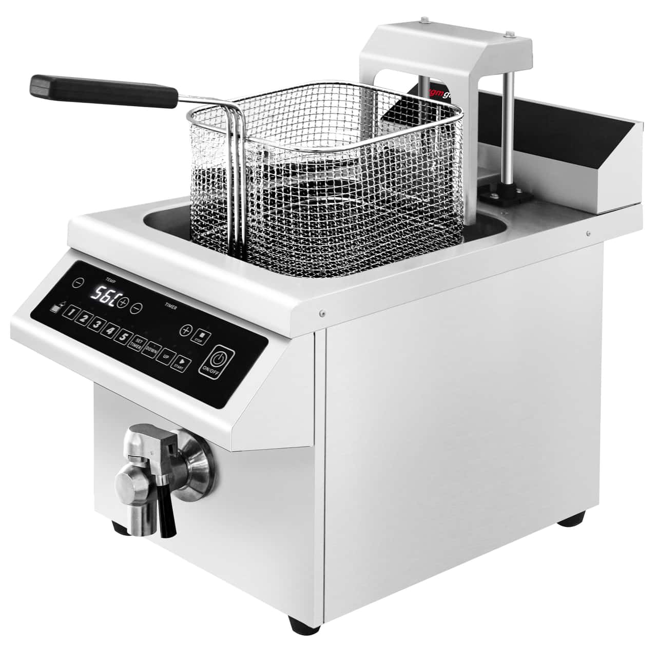 Induktions-Fritteuse - 8 Liter - 3,5 kW - mit automatischer Korbanhebung