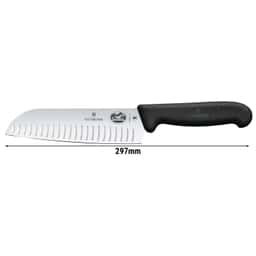 VICTORINOX | FIBROX - Santoku nůž s výbrusy - čepel: 170mm