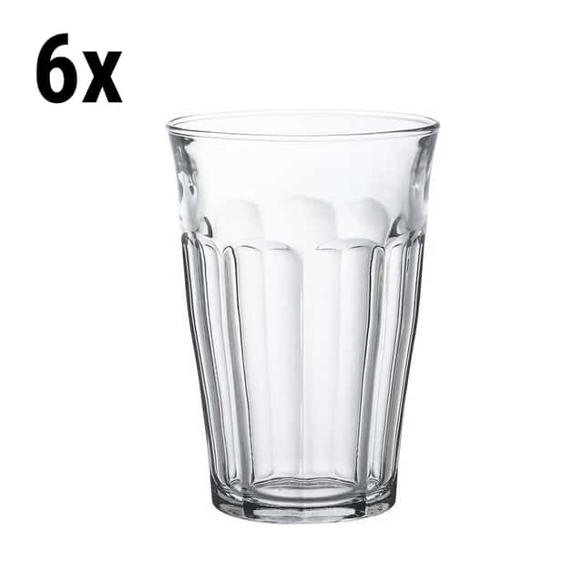 (6 Stück) Duralex Longdrinkglas - PICARDIE - 360 ml - Transparent