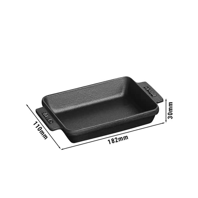 STAUB | SPECIALITIES - Mini-Auflaufform - 180x110mm - Gusseisen - Schwarz