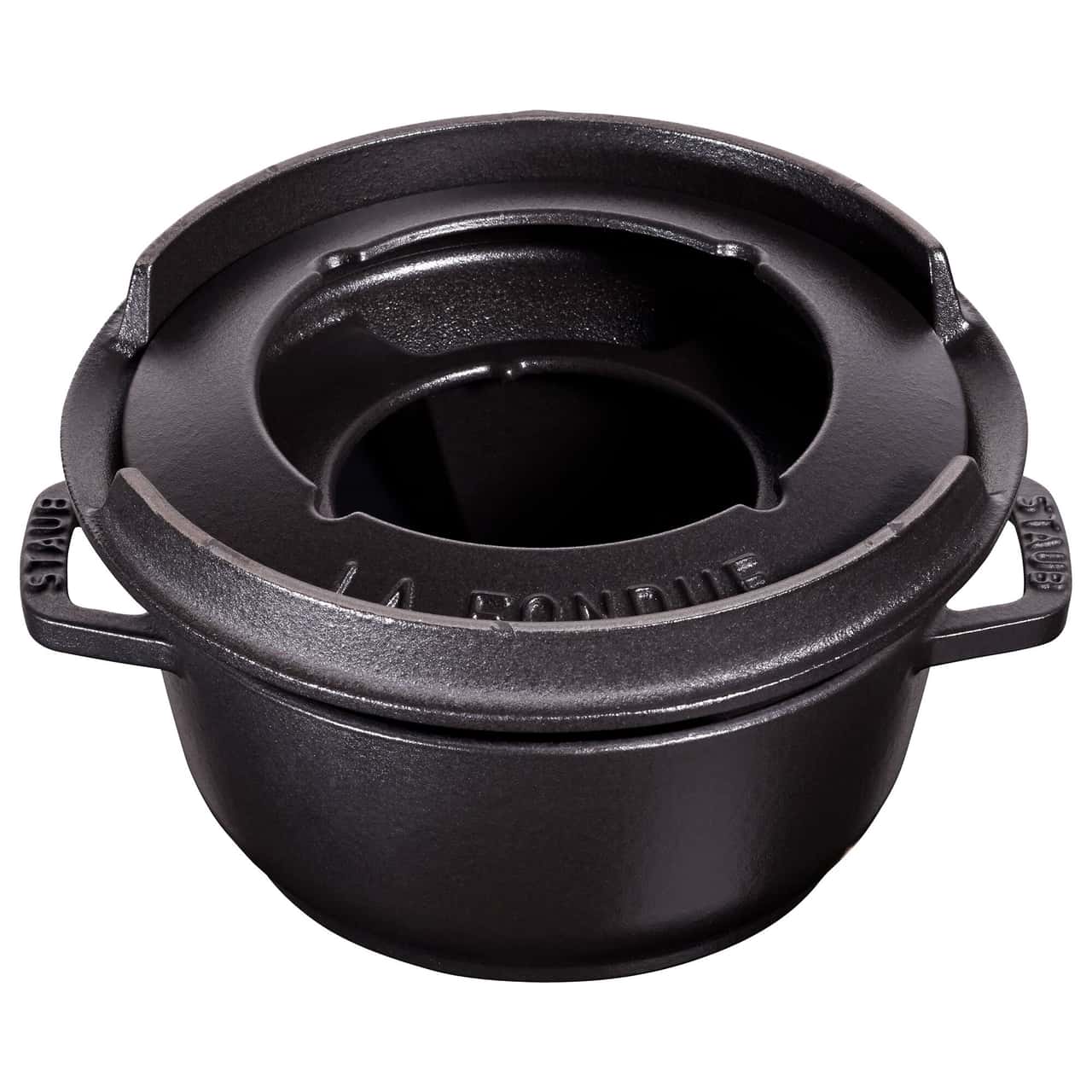 STAUB | SPECIALITIES - Fondue Set - Ø 160mm - Gusseisesn - Schwarz