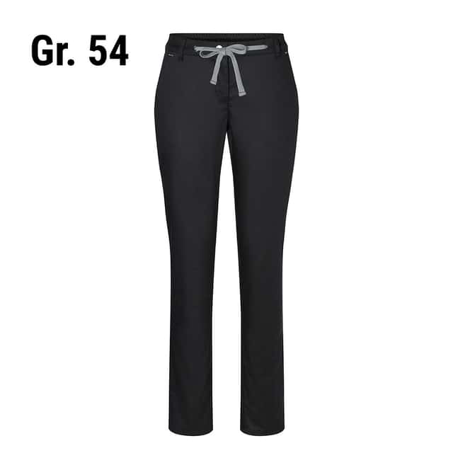 KARLOWSKY | Damen Chinohose Modern-Stretch - Schwarz - Größe: 54