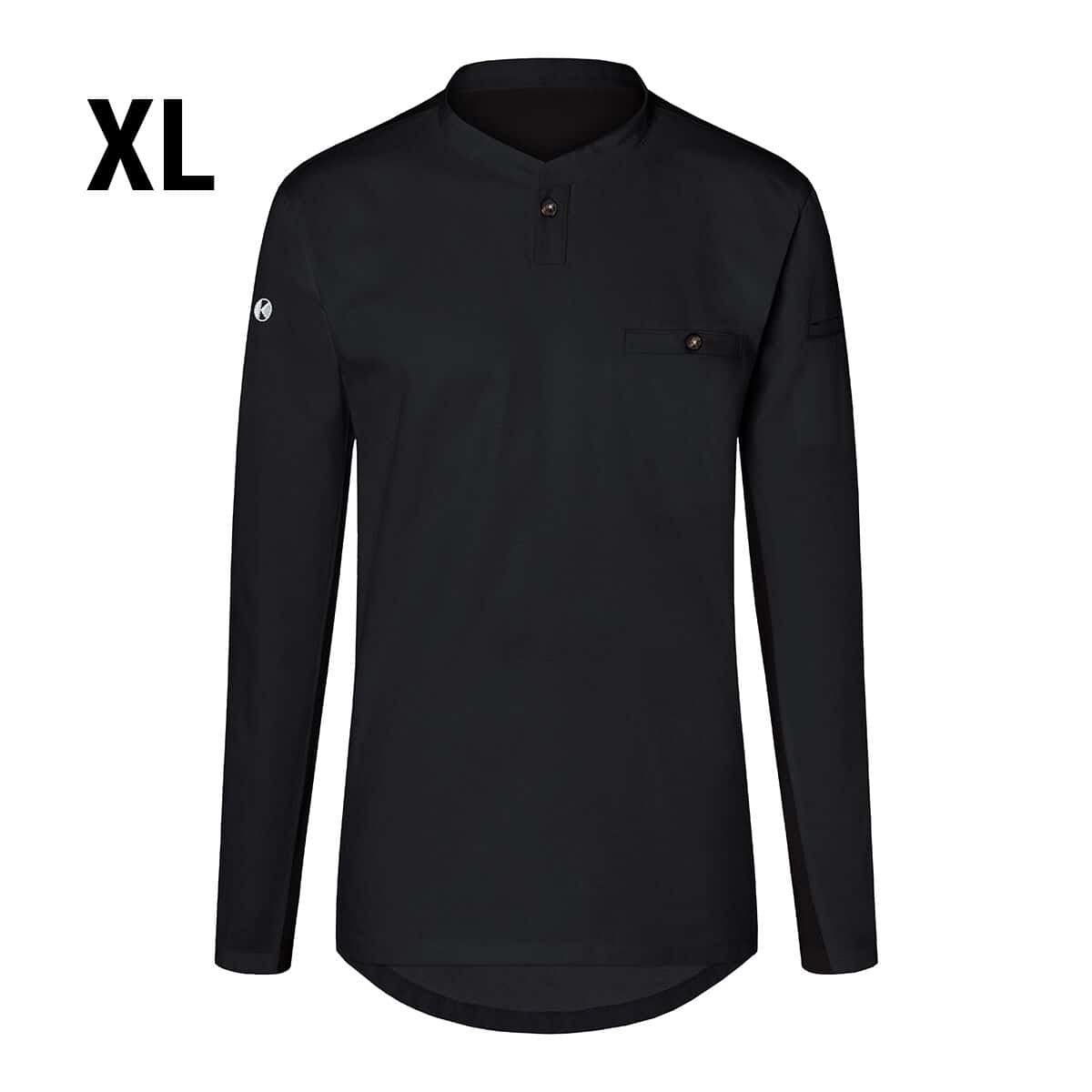 (6 Stück) KARLOWSKY | Langarm Herren Arbeitsshirt Performance - Schwarz - Größe: XL