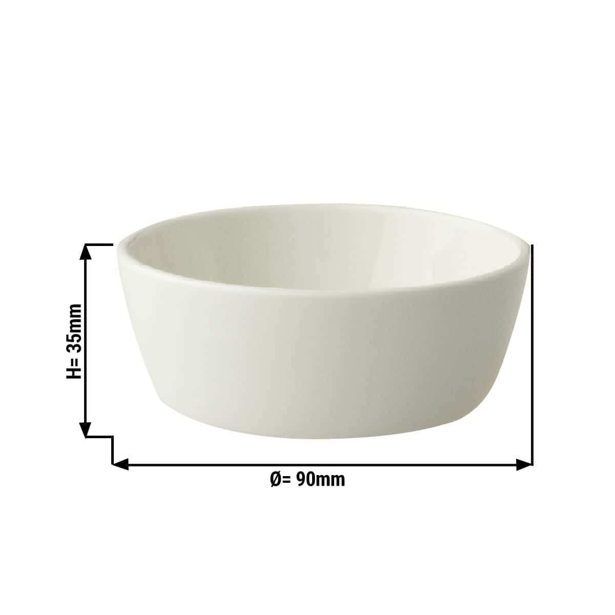 (12 pieces) LUX - Bowl Maastricht - Ø 9 cm - Ivory