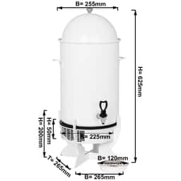 Heißgetränke-Dispenser - mit Induktion - Weiß