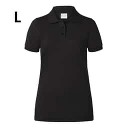 (6 Stück) KARLOWSKY | Damen Workwear Poloshirt Basic - Schwarz - Größe: L