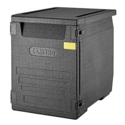 CAMBRO | CAM GOBOX® - Frontloader - EN 60x40 - mit 2er Set Edelstahlschienen - Schwarz