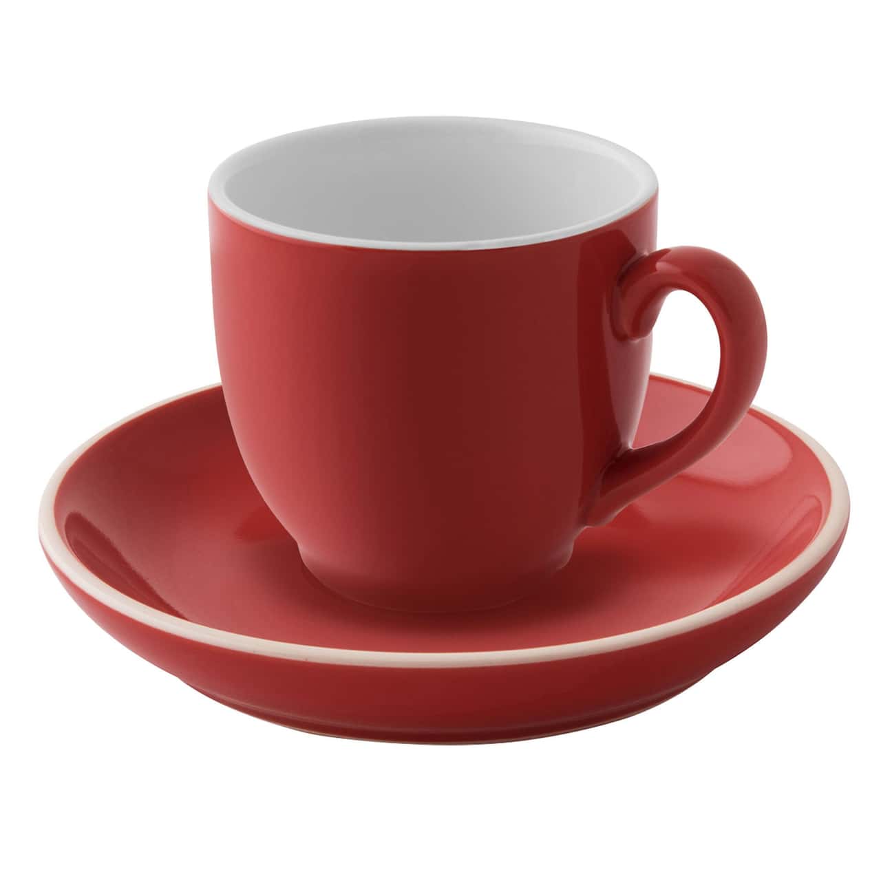 (6 Stück) COLORS - Kaffeetasse - 140ml - Rot