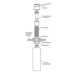 Einbau-Seifenspender - 1000 ml - Edelstahl