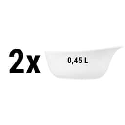 (2 pieces) Seltmann Weiden - Cereal bowl with handle - 0.45 liters