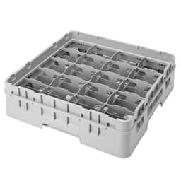 CAMBRO | CAMRACK® - Mycí koš na šálky 1/1 s 20 přihrádkami - 500x500mm - šedý