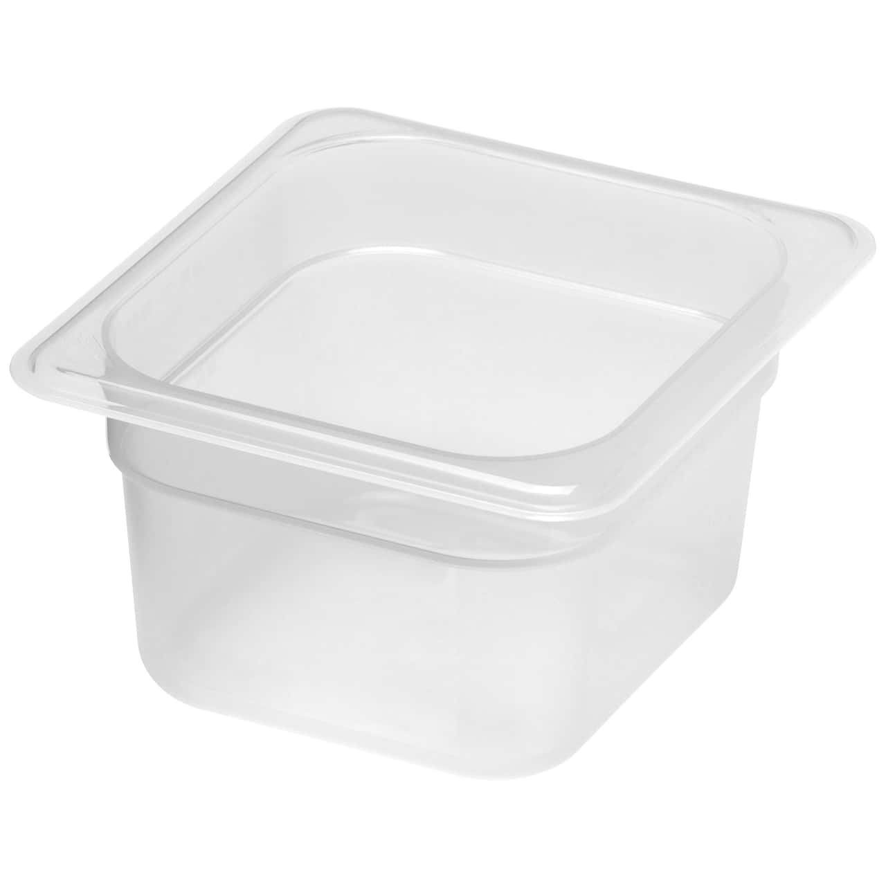 (6 Stück) CAMBRO | CAMWEAR® -  Polypropylen GN-Behälter 1/6 - milchig - Tiefe 100 mm