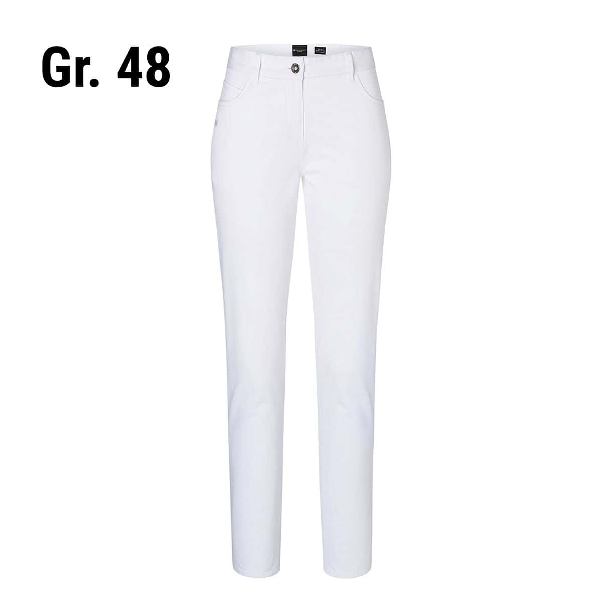 (6 Stück) KARLOWSKY | Damen 5-Pocket-Hose - Weiß - Größe: 48