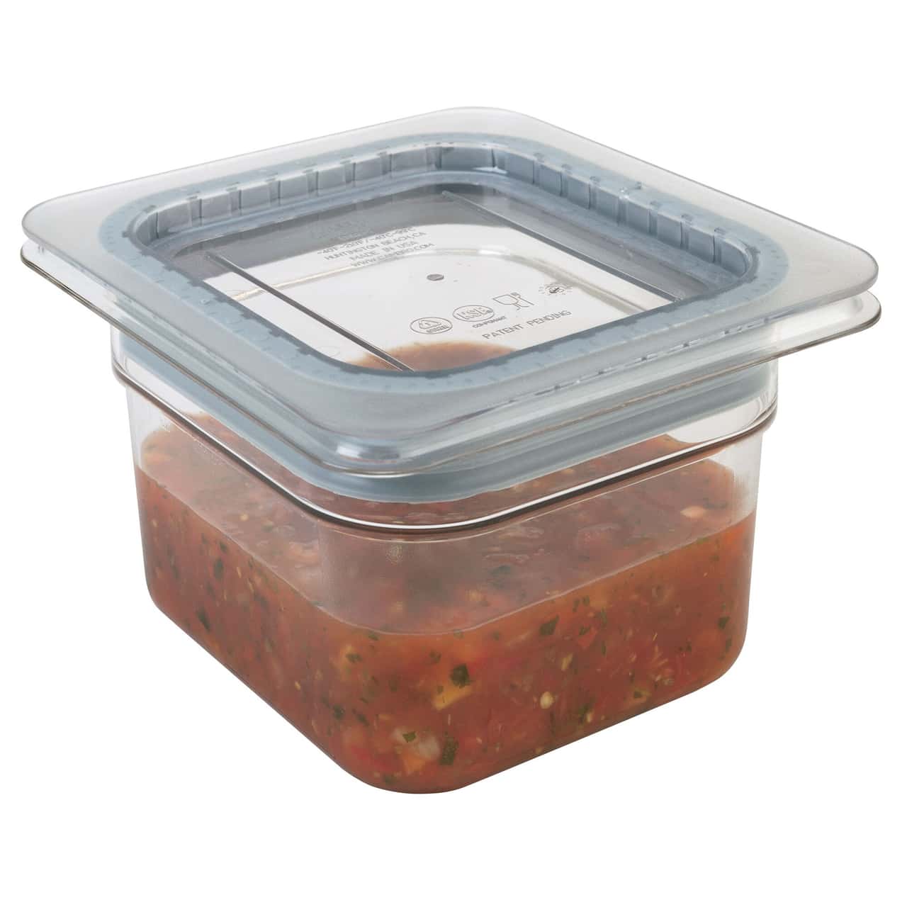 (6 Stück) CAMBRO | CAMWEAR® -  Polycarbonat GN-Behälter 1/6 - Clear - Tiefe 100 mm