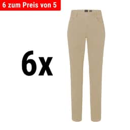 (6 Stück) KARLOWSKY | Damen 5-Pocket-Hose - Kieselgrau - Größe: 34