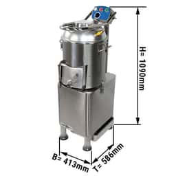 Elektrischer Kartoffelschäler - 165 kg/h - 750 Watt - 230 Volt