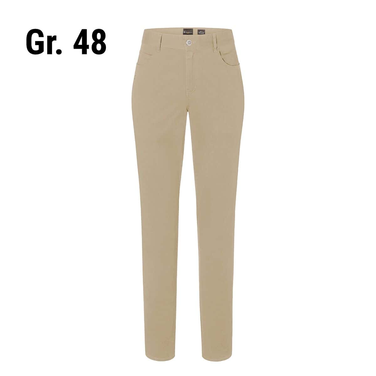 KARLOWSKY | Damen 5-Pocket-Hose - Kieselgrau - Größe: 48